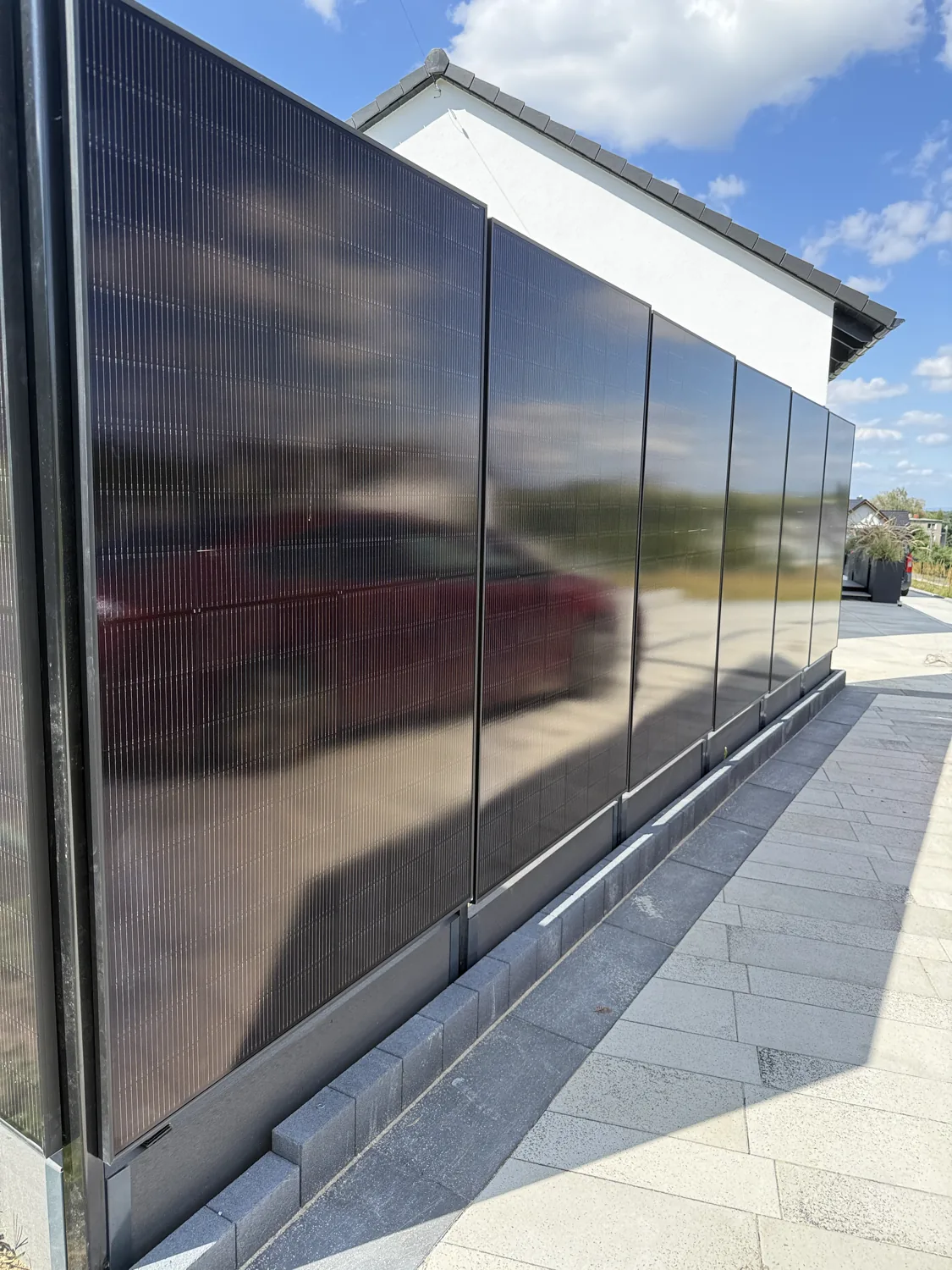 Ogrodzenie fotowoltaiczne — realizacja Racibórz, 9 kWp